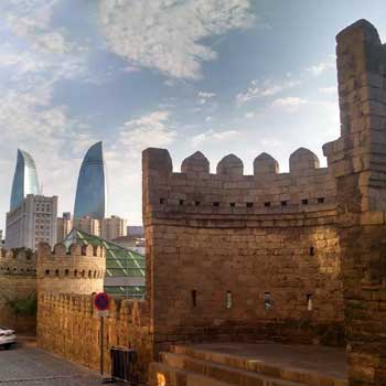 Baku Old City. Ichari Shahar. Walled City Of Baku. Baku Inner City