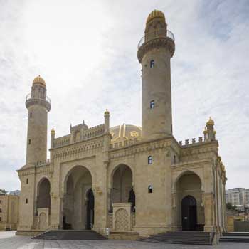 Teze Pir Mosque In Baku, Azerbaijan. Taza-Pir Mosque