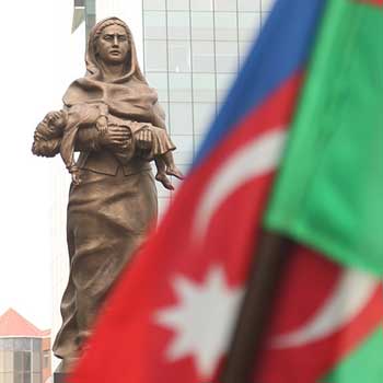 Khojaly Genocide Memorial In Baku. Khojaly Massacre Monument